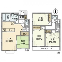 上井草戸建の物件間取画像